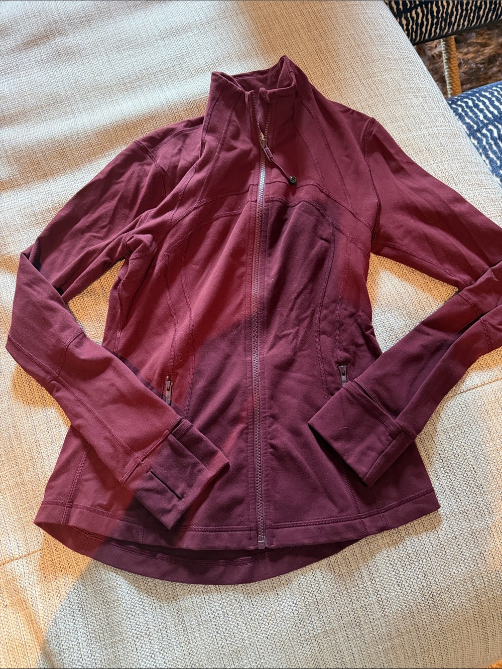 lululemon athletica Burgundy Full-Zip Utility Jacket